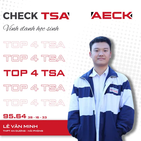 Lê Văn Minh — TOP 4 TSA ĐỢT 1