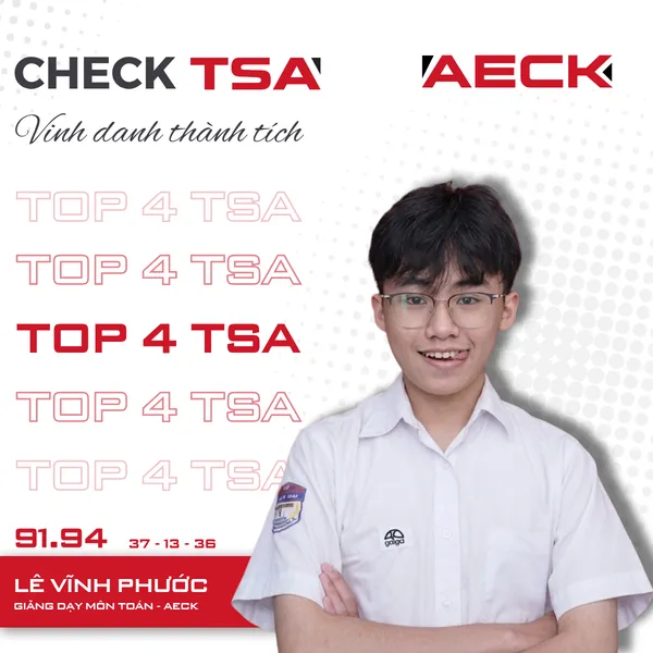 Lê Vĩnh Phước — TOP 4 TSA ĐỢT 3